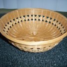 Tan 9"x3" Round Wicker Serve basket BNK398