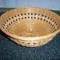 Tan 9"x3" Round Wicker Serve basket BNK398