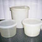 Set Of Three Tupperware Storage Serving Bowls BNK400