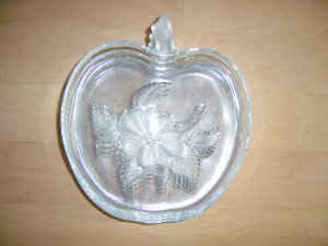 8x7 Apple Shaped Decorated Plates Set Of 6 BNK419