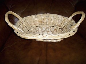Wicker Basket w Handles  16"x11" BNK436