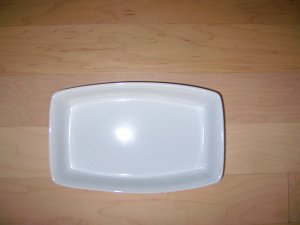 Oblong White Porceleon Backing/Serving Dish BNK429