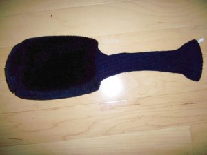 Head Cover #5 Plush Black BNK467
