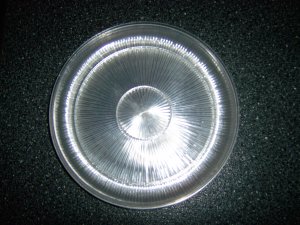 Set Nine Clear PlexGlass Designed Plates 9" BNK515