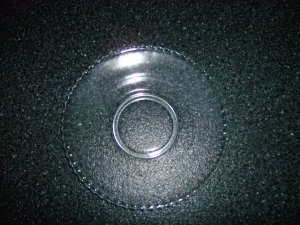 Clear Glass Plate With Cup Insert BNK518