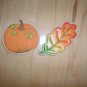 Pumpkin & Leaf Magnets For Halloween & Thanksgiving BNK577