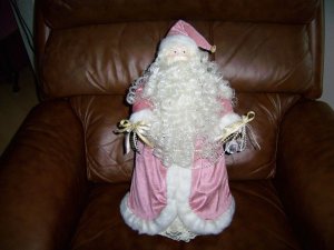 Santa Doll 19" Tall Elegantly Dressed  BNK585