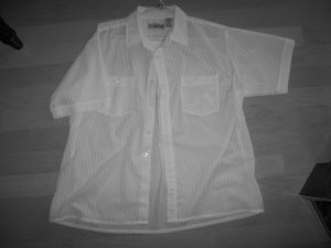 Men's White Short Sleeve Shirt by Haband  BNK595