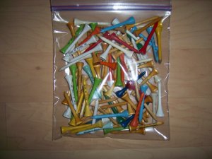 Golf Tees  100 Color Assorted BNK645