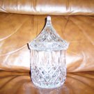 Decorative Glass Candy/Nut Bowl w Peaked Cover BNK655