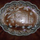 Oval Serving Plate Glass 12"x10" BNK661