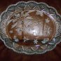Oval Serving Plate Glass 12"x10" BNK661