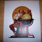 Norman Rockwell's Print Santa Planning His Visit BNK