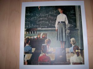 Norman Rockwell's Happy Birthday Miss Jones  BNK727