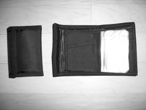 Wallet Black Velcro Closure BNK734