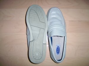 Dr Scholls 13 3E Light Grey Loafers BNK752