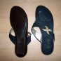 Sandals Black 7M With Gold Trim BNK761
