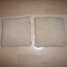 Pillows Set Of Two Tan 12"  BNK926