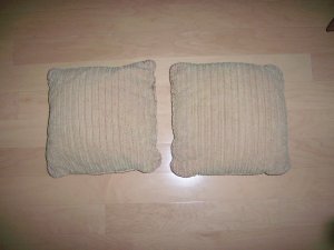 Pillows Set Of Two Tan 12"  BNK926