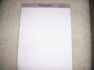 White Ruled Pads  8 1/2x11   BNK956