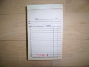 Sales Book Padded Sheets w Duplicates  50 To Pad BNK977