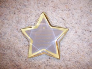PaperWeight  Star Shaped  For Successful People  BNK994
