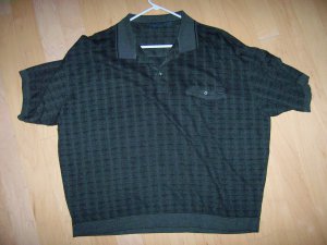 Polo Shirt Black/Dark Grey XXL By David Taylor  BNK1023