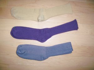 Men's Socks 10-13 Cotton Grey-Purple-GoldBNK1033