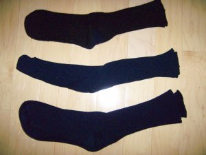 Men's Socks 10-13 Nylon/Cotton Navy- Dk Blue-Black bnk1047