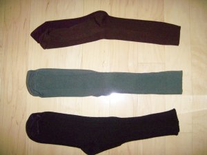 Men's Socks Nylon/Cotton 10-13 Dk Brown-Med Brown-Lt Brown BNK1048