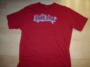 T Shirt Red Hard Rock Logo 2XL  BNK1058