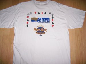 T Shirt White W Shaw.Hard Rock Logo 2XL  BNK1061