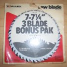 3 Pack  7"  7 1/4" Saw Blades  BNK1138