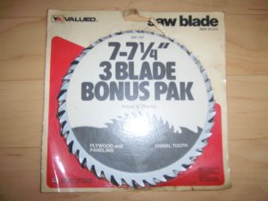 3 Pack  7"  7 1/4" Saw Blades  BNK1138