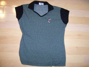 Disney Ladies Shirt Black Cap Sleeves  BNK1150