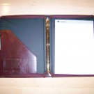 Burgandy Folder W 11x8 Note Pad & Calculator  BNK1154