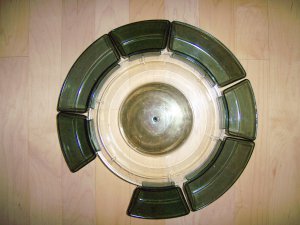 Lazy Susan With 7 Partitions & Mid Tray  BNK1175