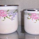 White Metal Bowls With Vegetable Design  BNK1181
