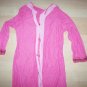 Ladies Housecoat Pink W Pink Trim Long Sleeves  BNK1215