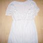 Ladies Housecoat Short Sleeves Creame Color Size 8 BNK1216
