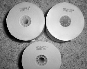 600 Ft Two Copies Rolled Tape 3" Wide  #1293 BNK1263