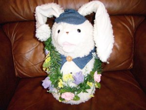Egg Shaped White Easter Decoration  BNK1359