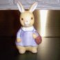 Standing Ceramic Bunny W Purse 3 1/2"  BNK1369