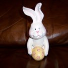 White Easter Bunny Rolling Egg BNK1377