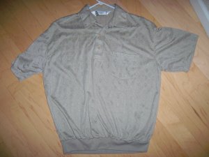 Men's Short Sleeve Upper Left Pocket Light Tan XXL Polo Shirt BNK1384