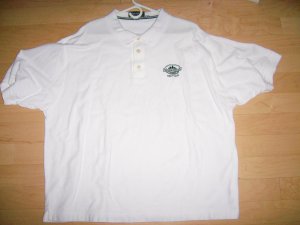 Men's XXL White Golf Shirt By Page & Tuttle  BNK1385