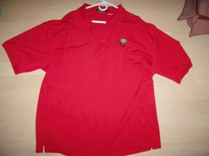 Men's Golf Shirt Red XL By Monterey BNK1389