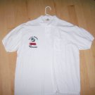 Men's Golf Shirt XL By Hanes White w Tournament Logo BNK1391