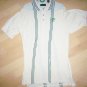 Men's Golf Shirt Yellow W Blk Stripes XL By Izod Club  BNK1395