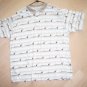 Men's Golf Shirt Tan w Golfers Designs Med By Supreme  BNK1402